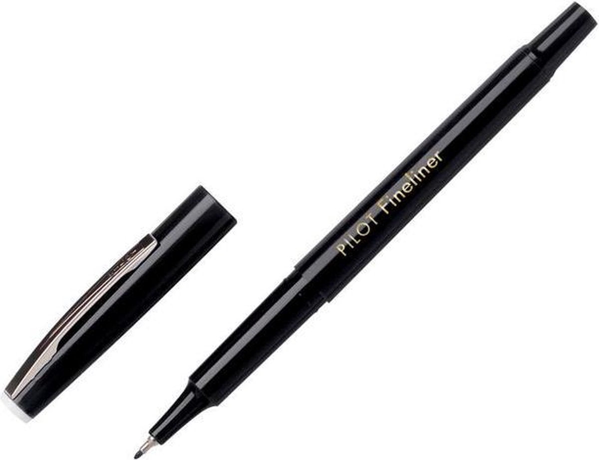Pilot Fineliner sw-ppf schwarz 0,4 mm – 12 Stück