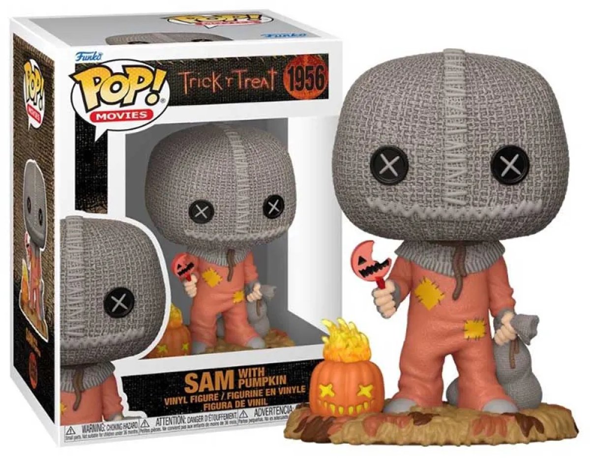 Funko Trick'r Treat Pop! Vinylfigur Sam mit Kürbis 9 cm Puppe! Figur