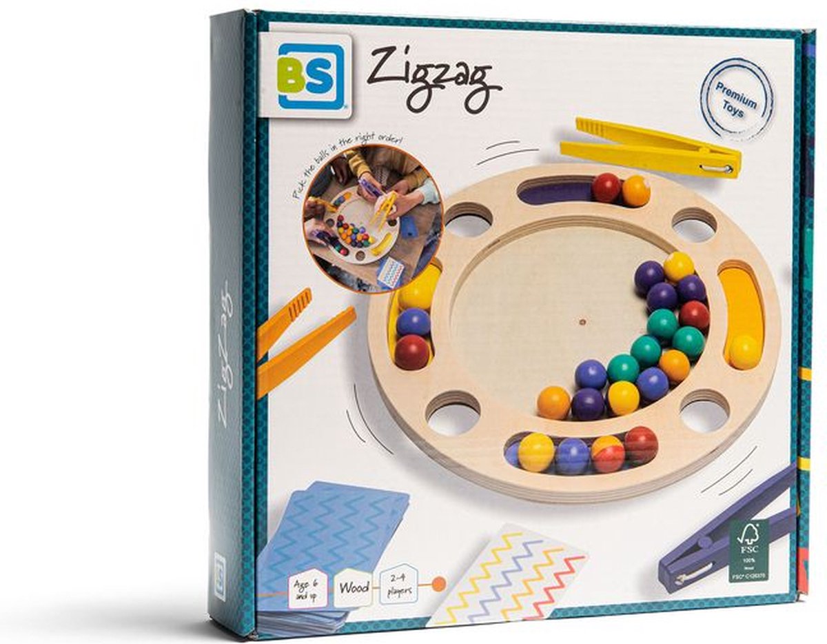 Bs Toys Bs Zickzack – strategisches Kartenspiel – FSC-Holz – 2 bis 4 Spieler – ab 6 Jahren
