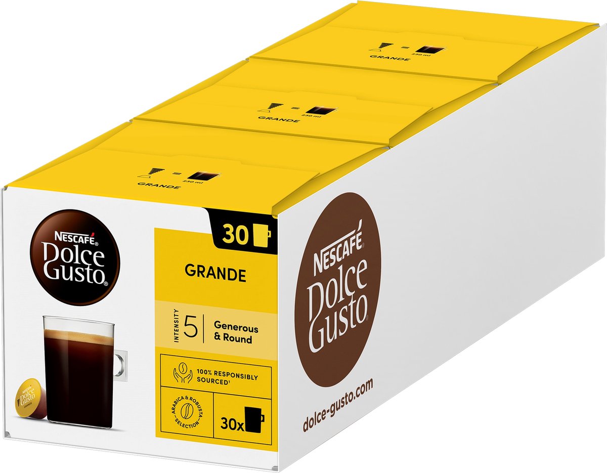 Nescafé Dolce Gusto Kapseln Grande – 90 Kaffeekapseln für 90 Tassen Kaffee