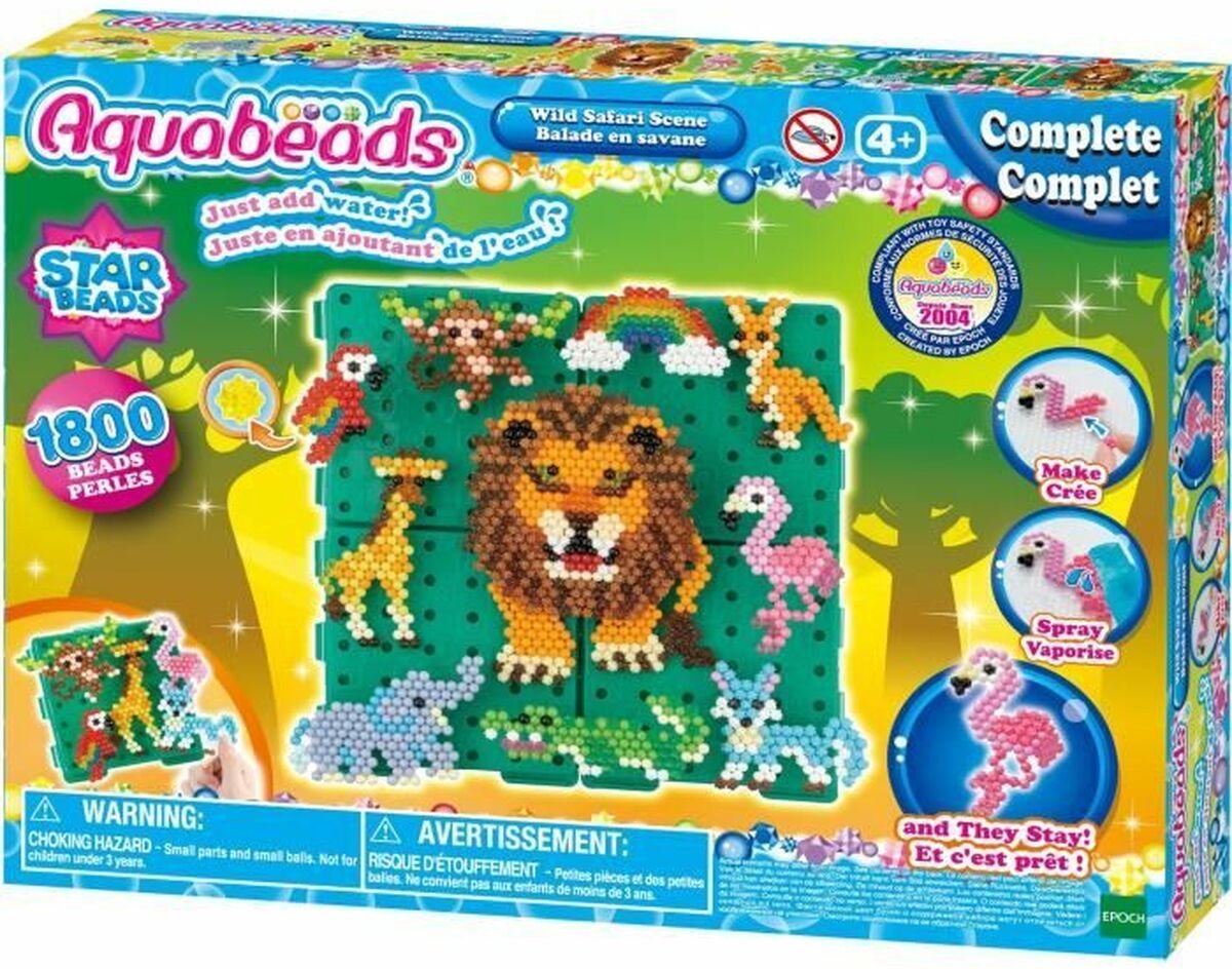 Aquabeads wilde Safari-Szene – komplettes Set