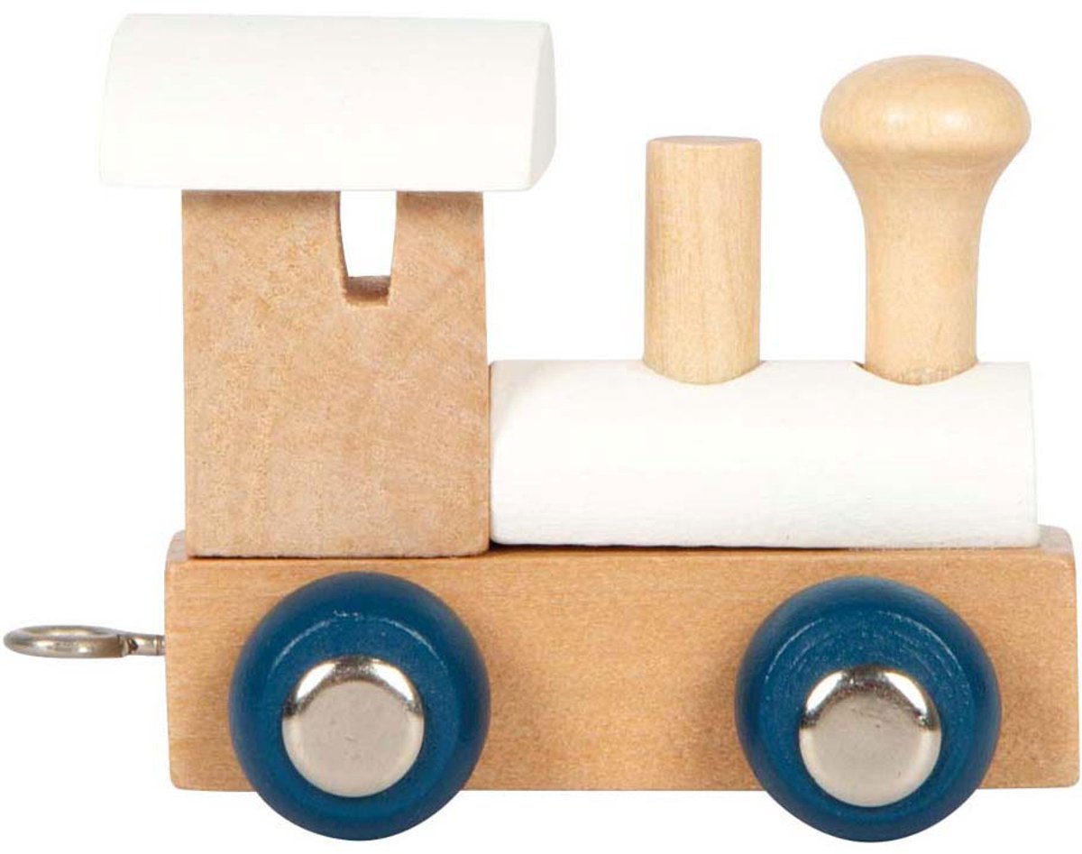 Small Foot - Holzbuchstabenzug Polar - Lokomotive weiß - 12