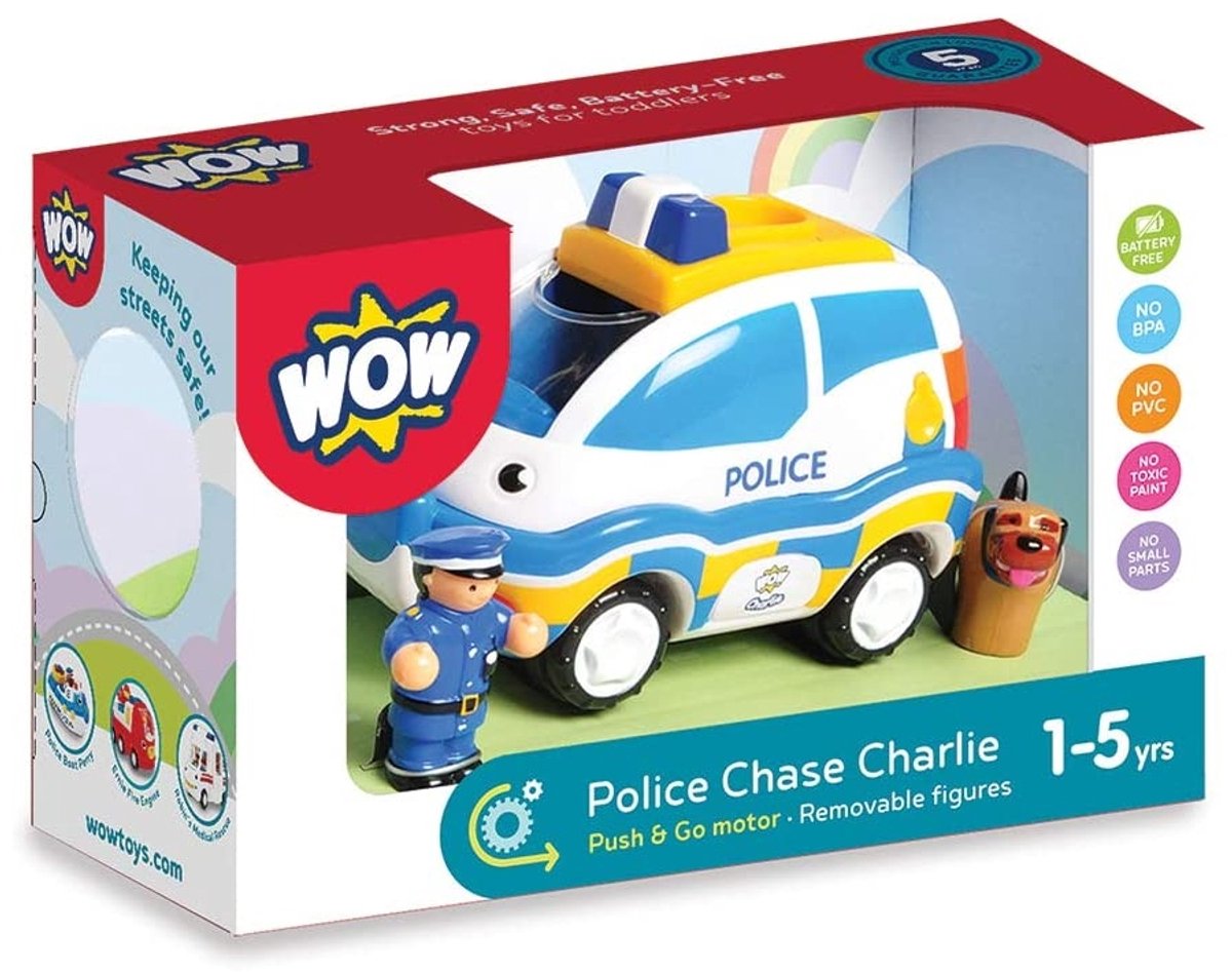 Wow Toys, Spielzeugfahrzeug, Auto, Verfolgungsjagd, Charlie