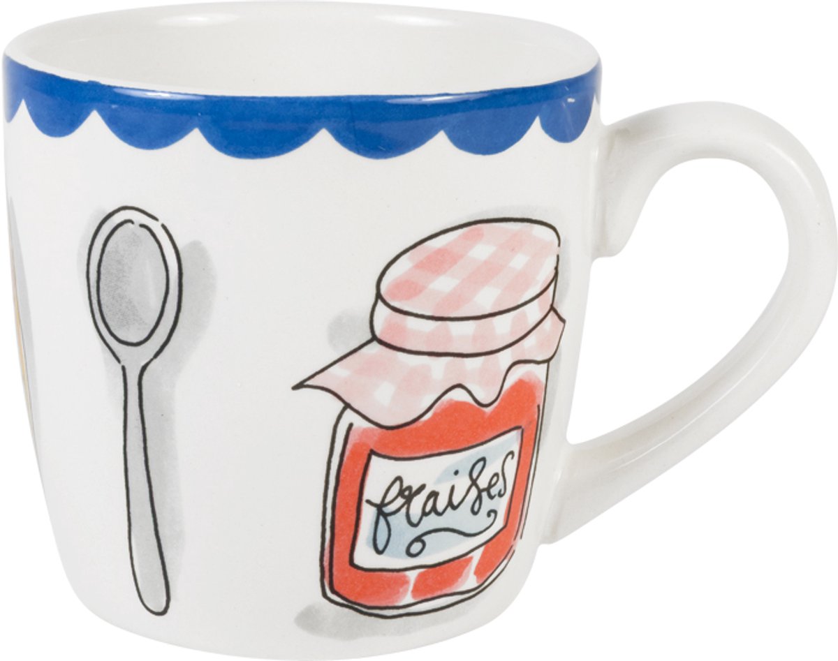Blond amsterdam , every day: cappuccinobeker 0,5l breakfast icons
