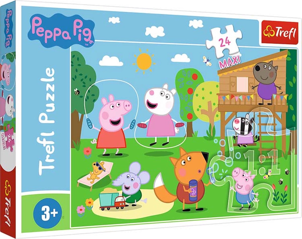 Trefl Peppa Pig Puzzle – Spaß im Gras – 24 Teile.