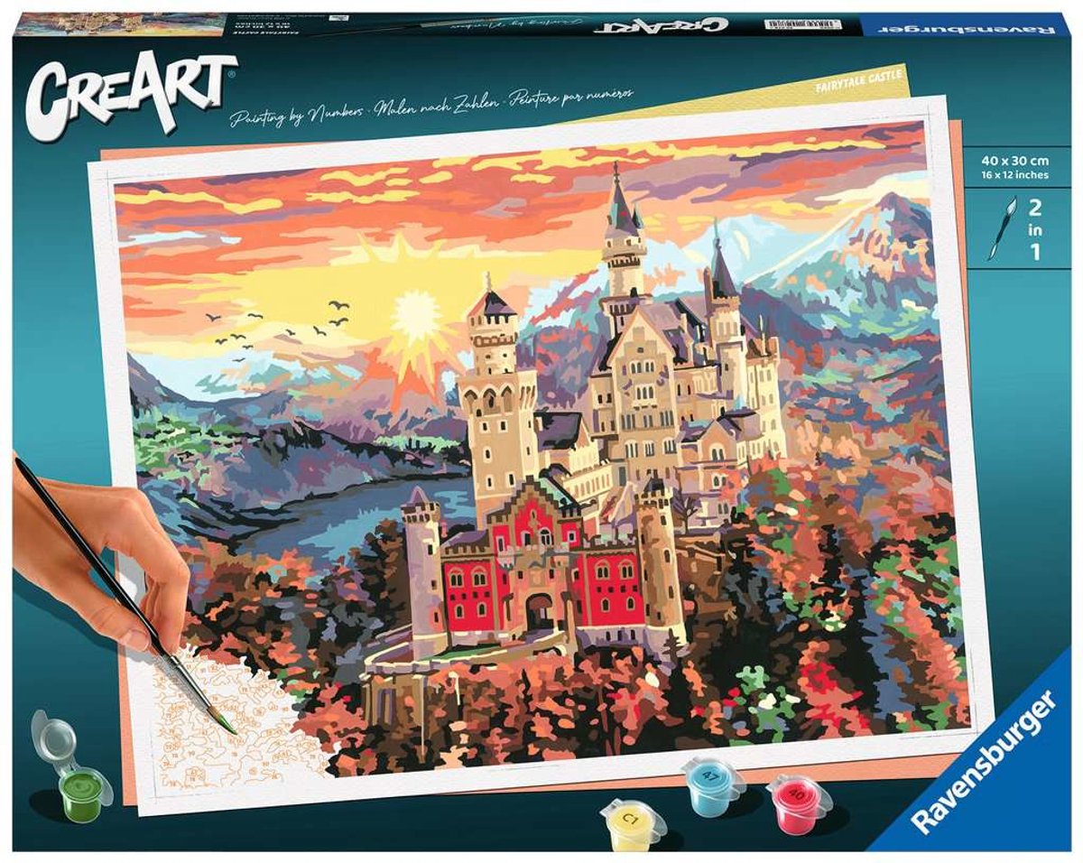 Ravensburger Kreart Gemälde bei Nummer - Märchenschloss