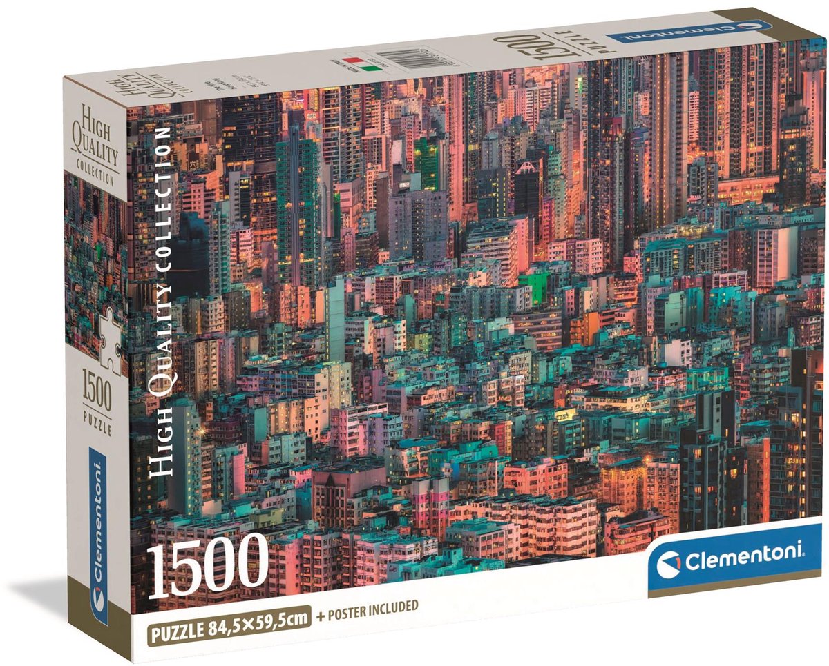 Clementoni-Puzzle „Der Bienenstock, Hongkong“, 1500 Teile.