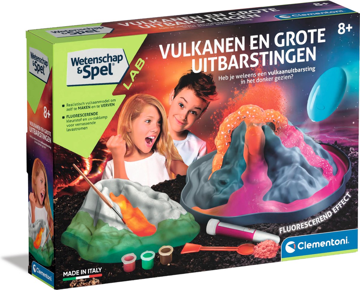 Clementoni-Wissenschaftsspiel – im Dunkeln leuchtender Vulkan