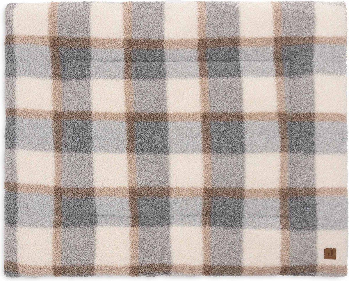Jollein boxkleed 75x95cm - speelkleed baby - check boucle