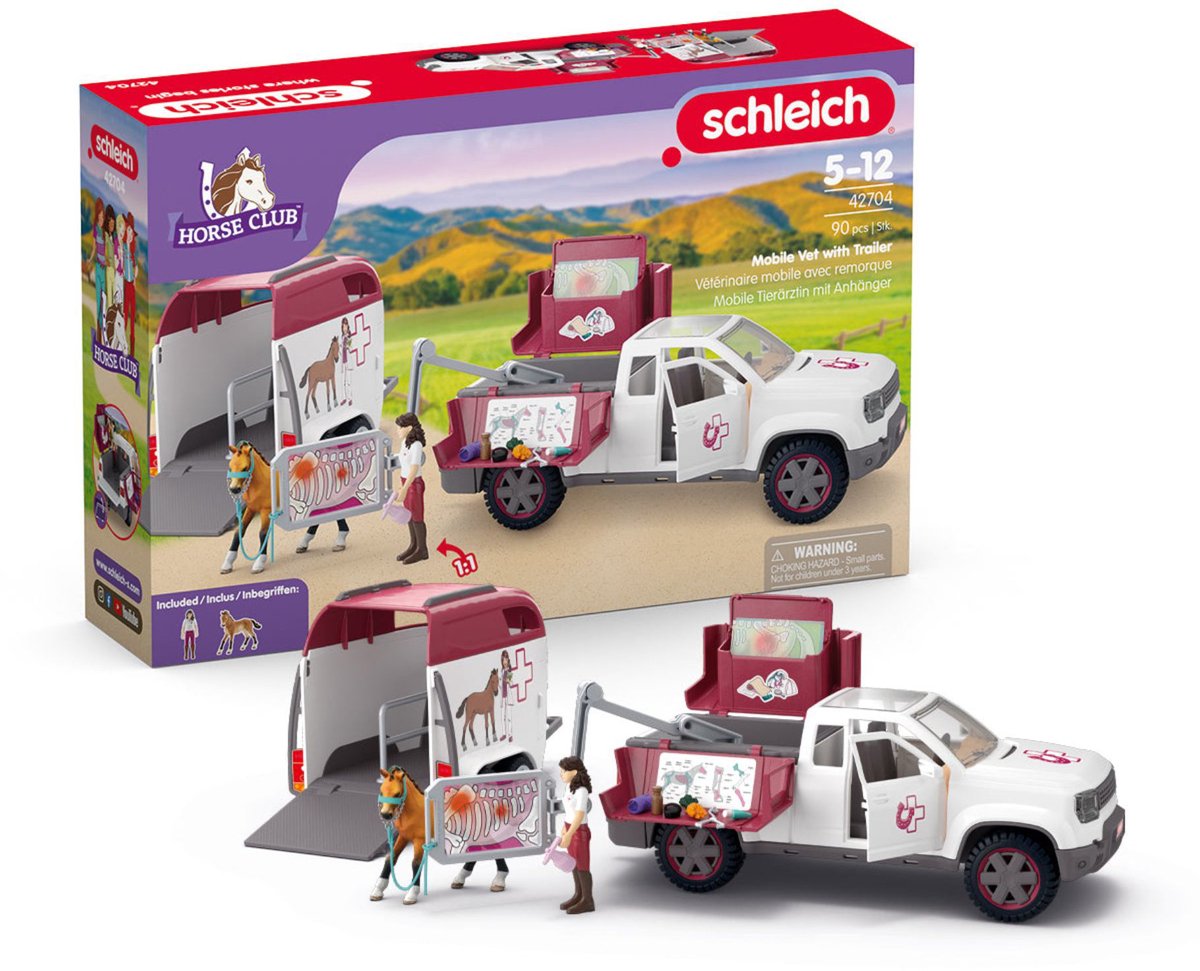 Schleich 42704 Mobiler Tierarzt mit Anhänger