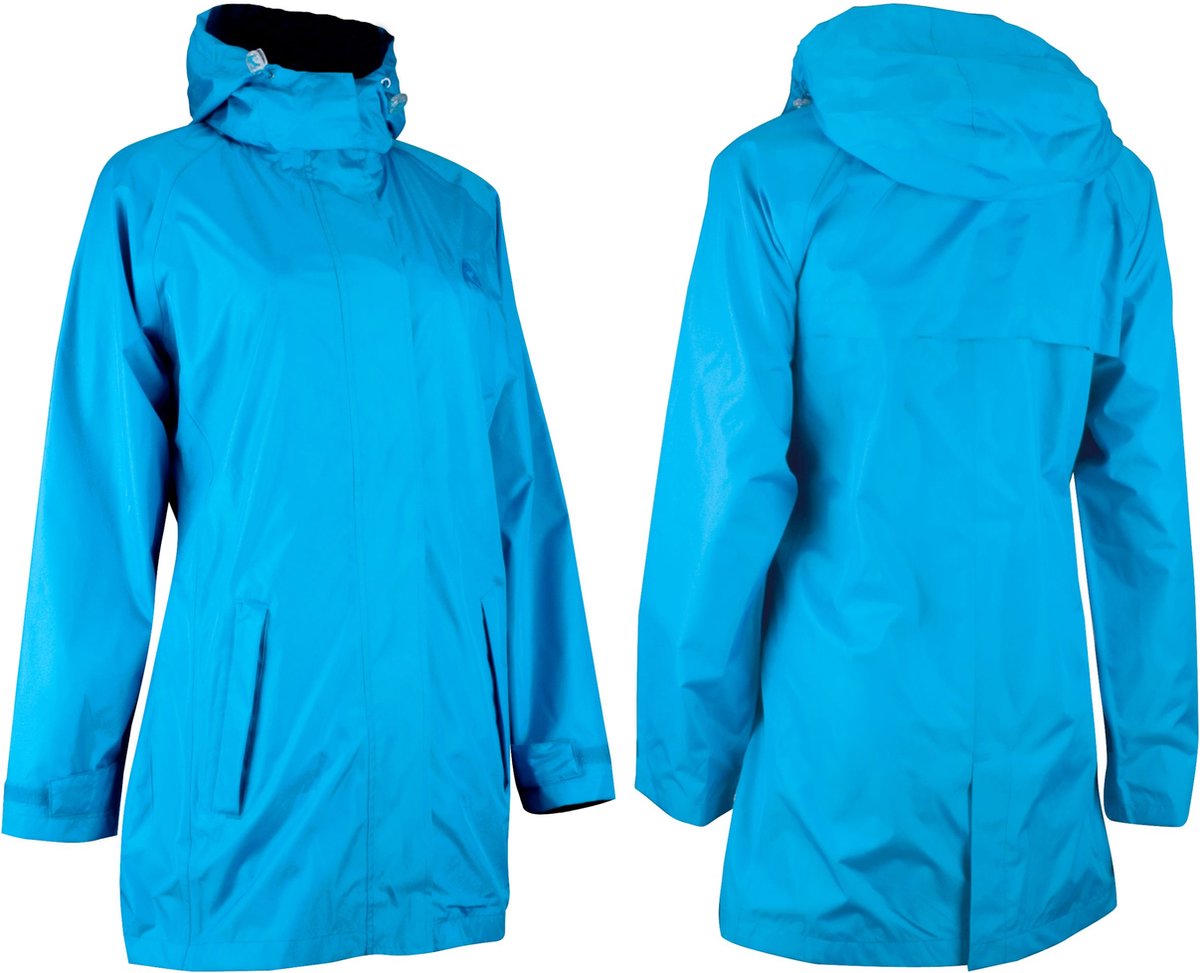Ralka regenjas deluxe lang model - dames - aqua marine - 42
