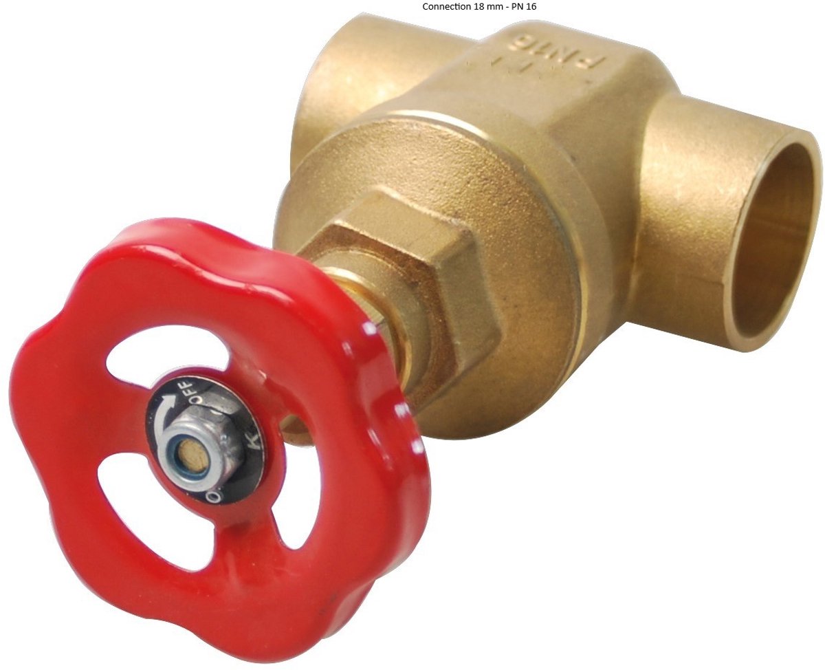 Kirchhoff Messing-Hülsenschieber – 18 mm – PN16