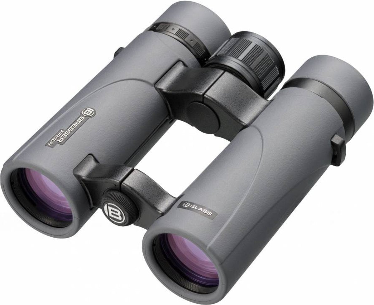 Bresser Pirsch usw. 8x34 Fernglas mit Fasecoating Grau