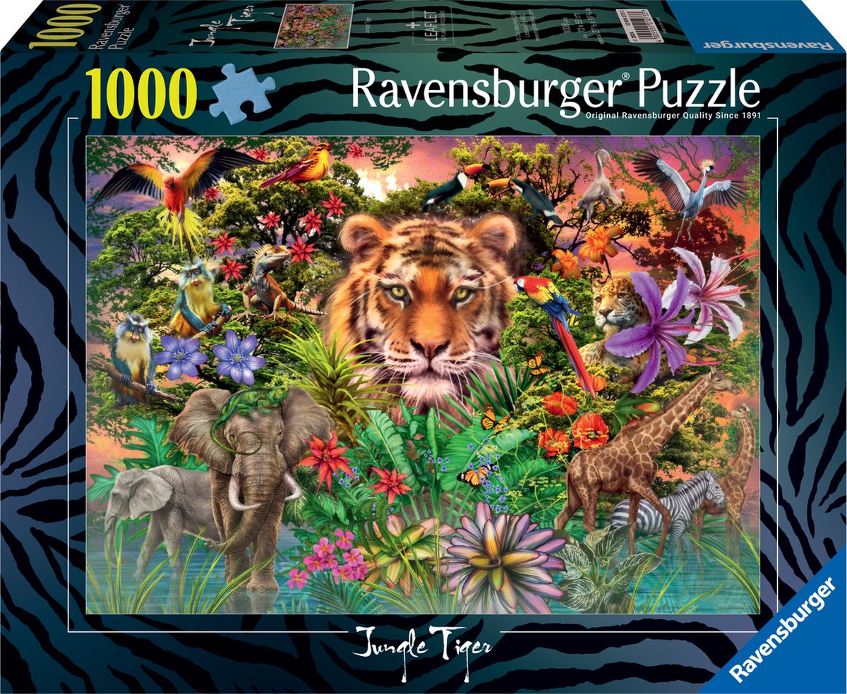 Ravensburger Puzzle Dschungeltiger, 1000 Teile.