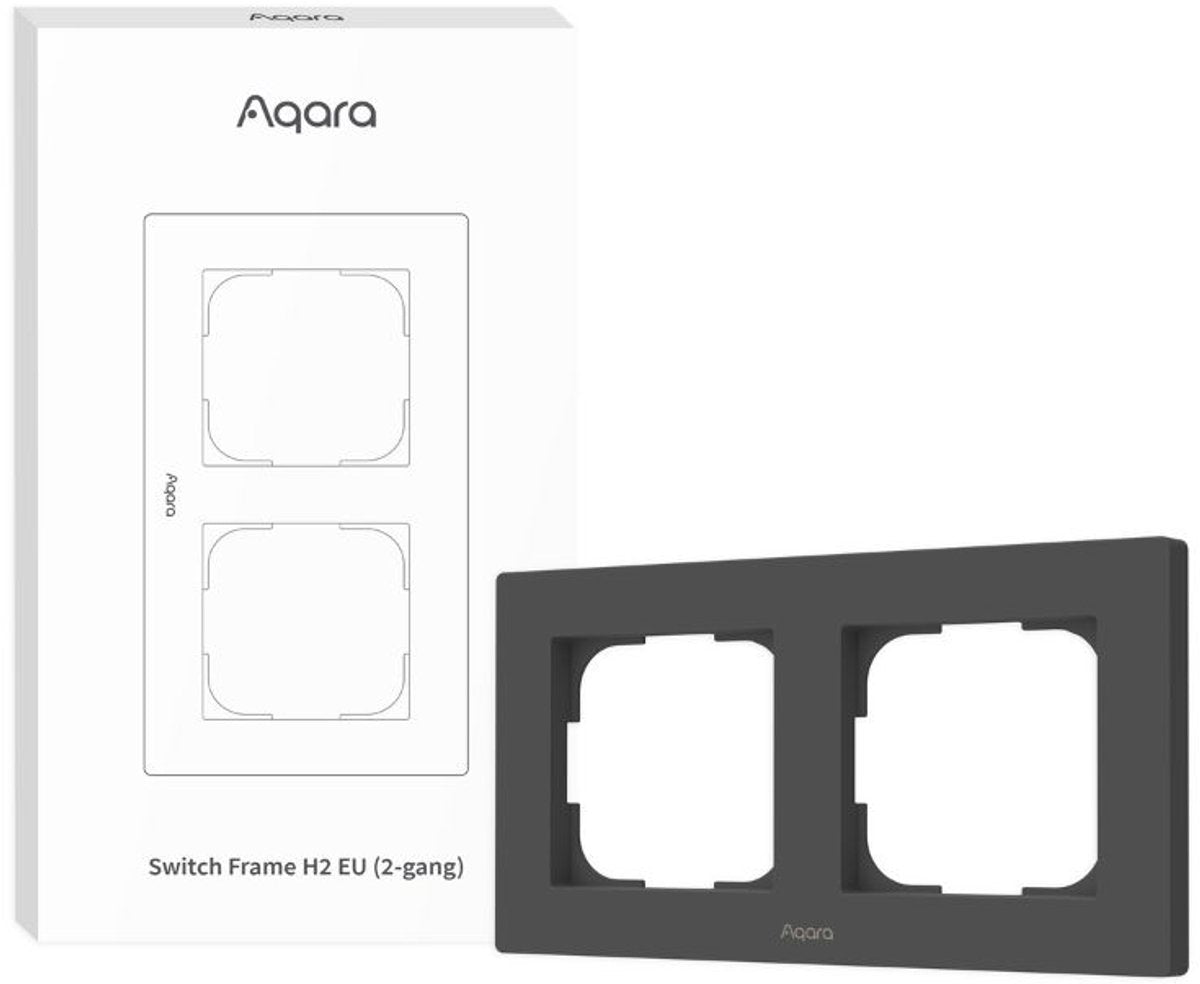 Aqara Schalterrahmen h2 eu 2-fach (grau)