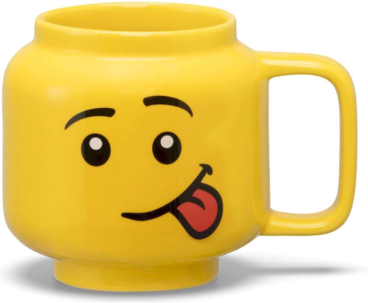 Lego - Keramikbecher Head Silly 255 ml - Steingut - Gelb