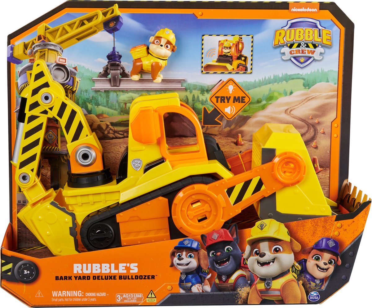Spinmaster Rubble Crew Rubble Deluxe Bulldozer