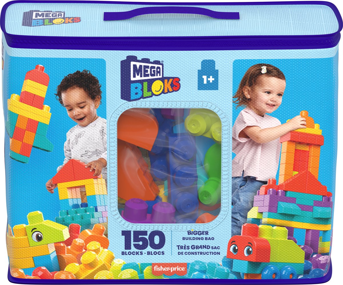 Mega Bloks - größere Baubeutel Bausteine, 150dlg.