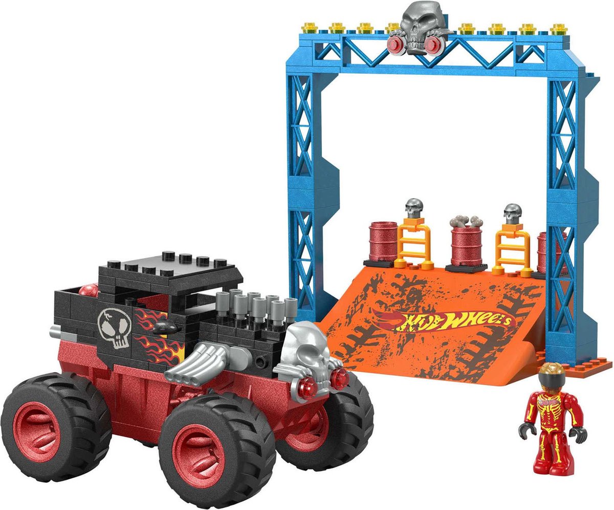 Mega Hot Wheels Smash n Crash Bone Shaker Crush Track