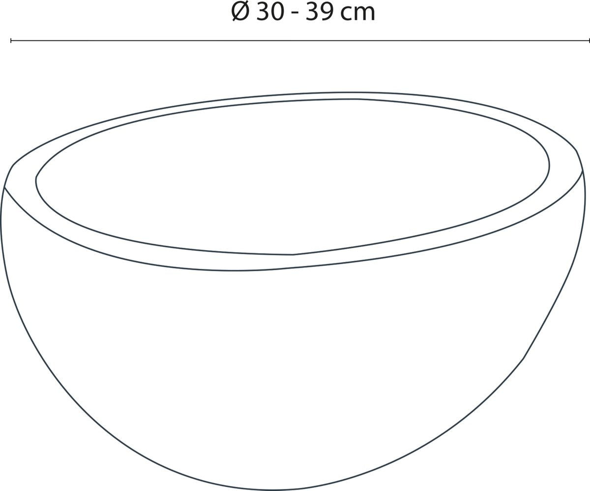 Differnz nusa waskom - riviersteen - 㘠30-39 cm
