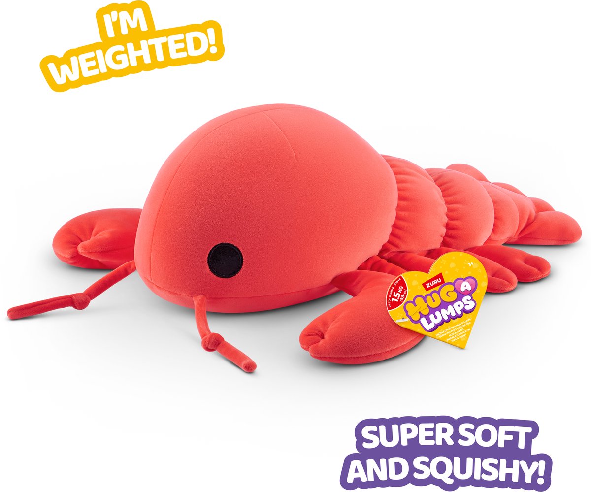 Zuru Plüsch-Kuscheltier Hummer, mittelschweres Spielzeug.