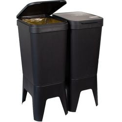 Bonton prullenbak 92012718 gerecycled polypropyleen grijs