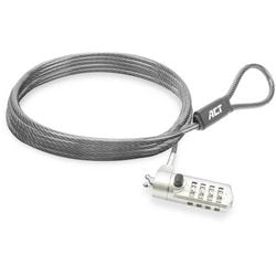 Laptopschloss act ac9035 grau 2000 mm