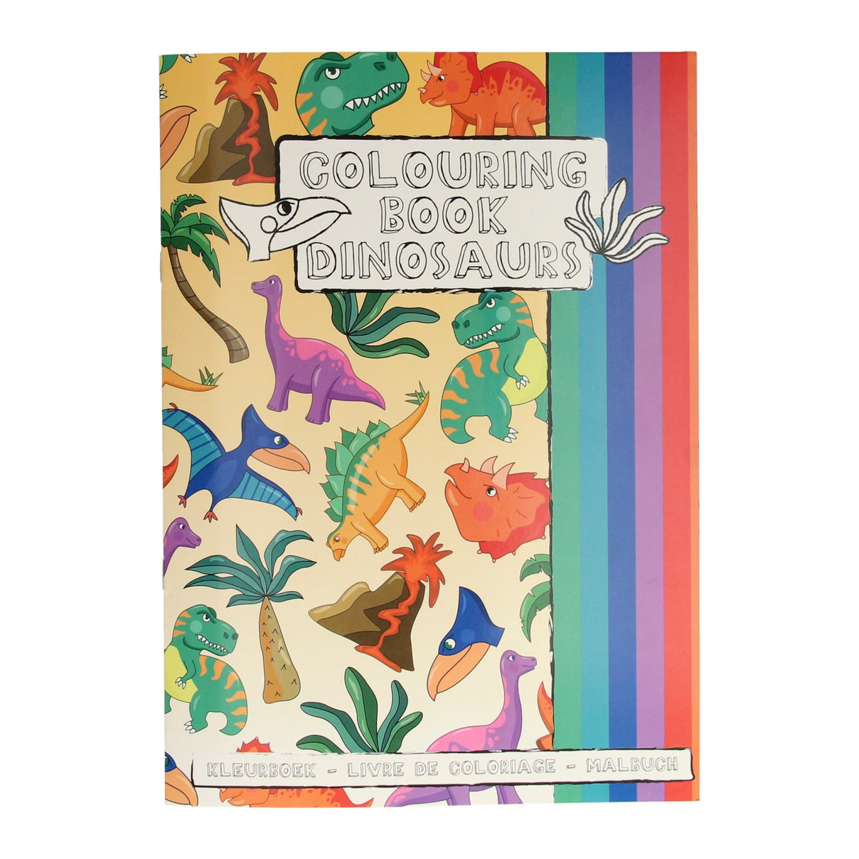 Duckiez-Malbuch mit Dinosaurier-Stickerbogen