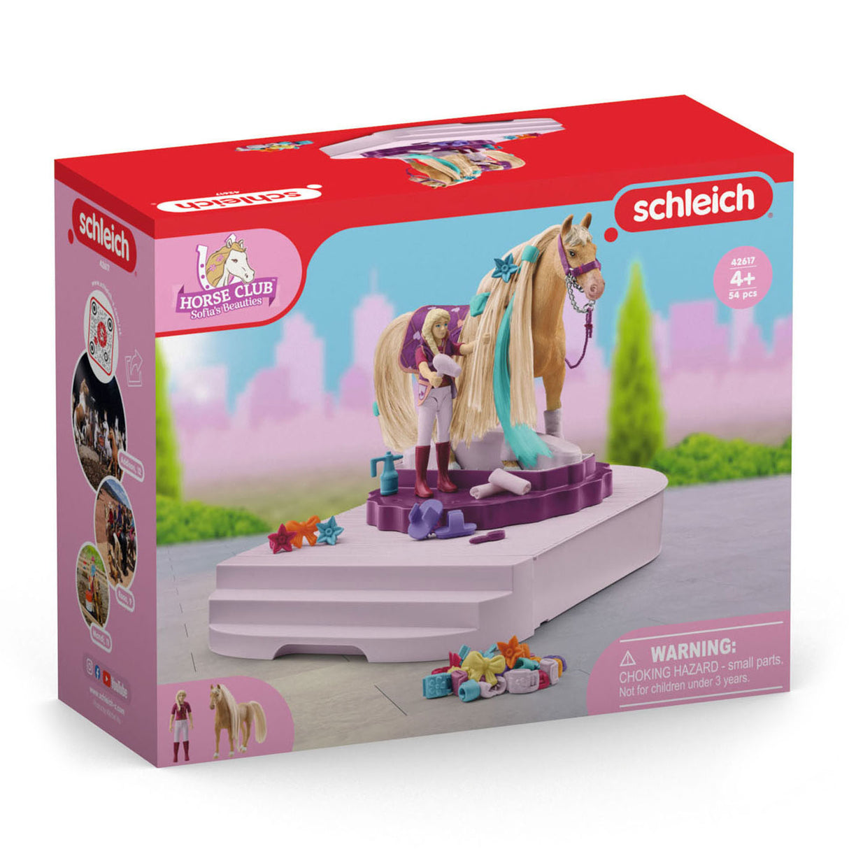 Schleich Horse Club Sofia's Beauties – Pferdepflegestation – Mode, Modespielzeug – 42617