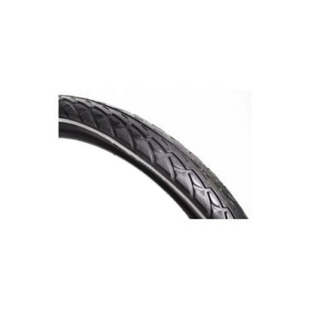 Deli-Reifen, schwarz mit weißer Linie, 16x1,75, etrto 47-305