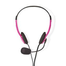 Nedis chst100pk kabelgebundene Kopfhörer rosa