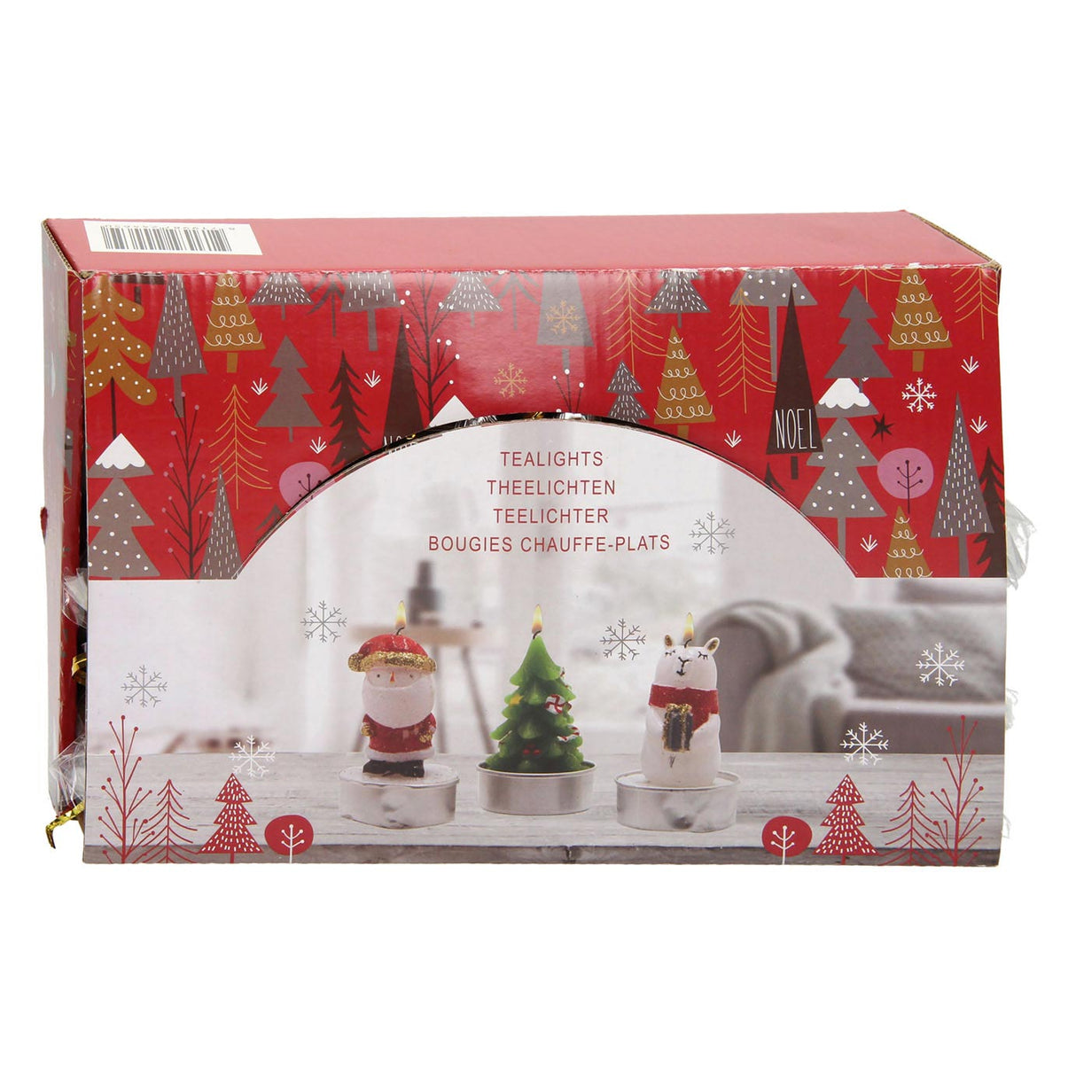 Teelicht Weihnachten mit Figur, 24 Stk.
