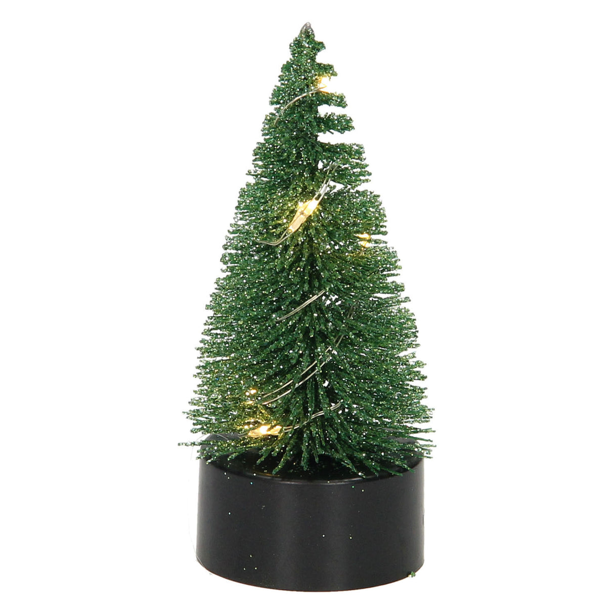 Weihnachtsbaumglitzer LED, 10 cm
