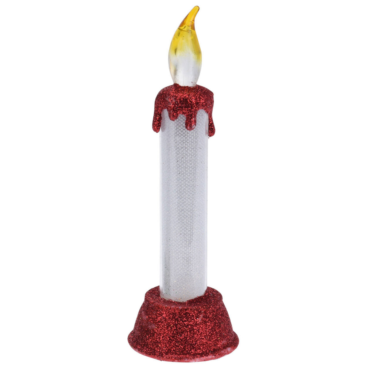 Led Candle mit Weihnachtslitter, 15 cm.
