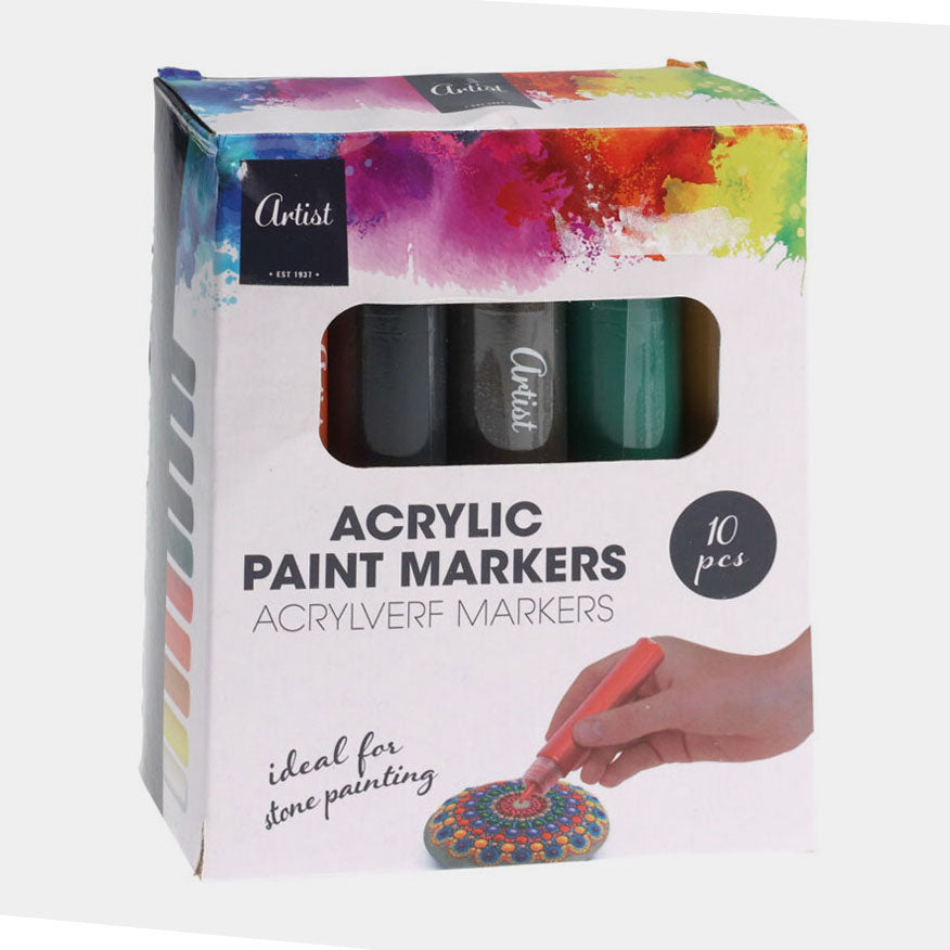 Acrylfarbenmarkierungen zum Malen