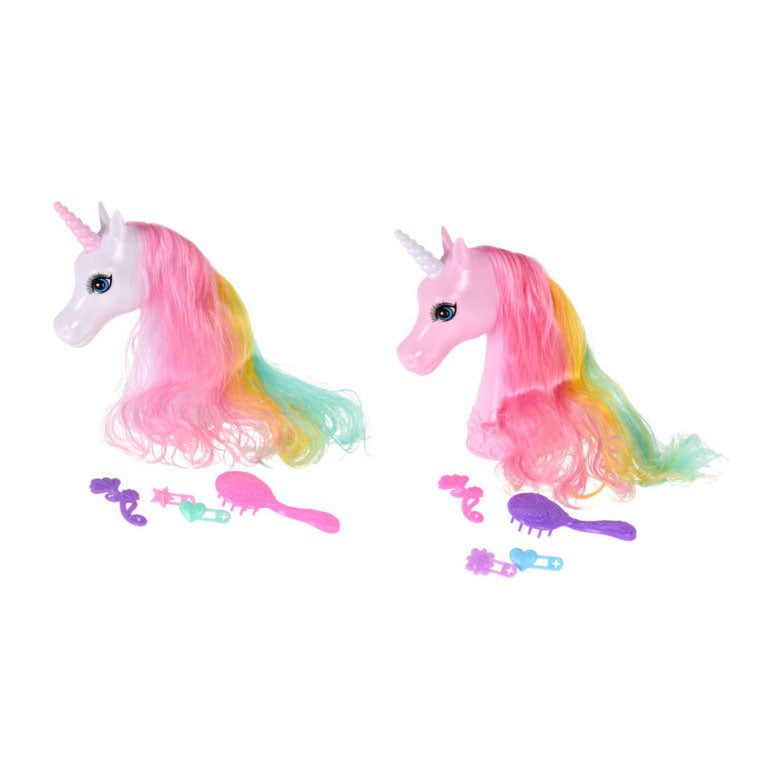 Einhorn-Haubenkopf mit 4 Zubehörteilen