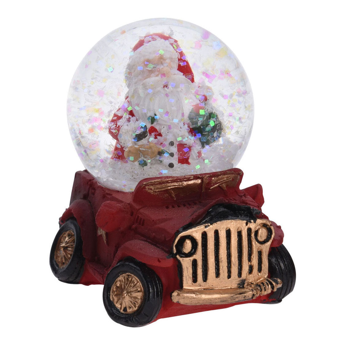 Wasserball Weihnachtsfigur im Auto, 6,5cm