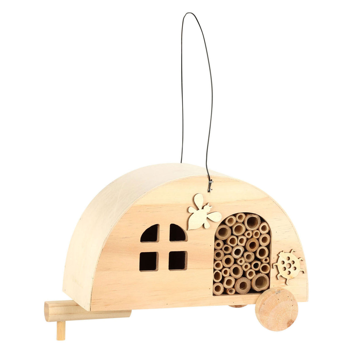 Insektenhotel Holzwohnwagen