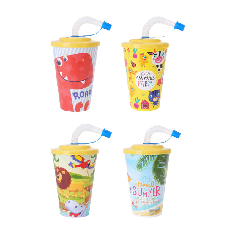 Kinderbecher mit Strohhalm