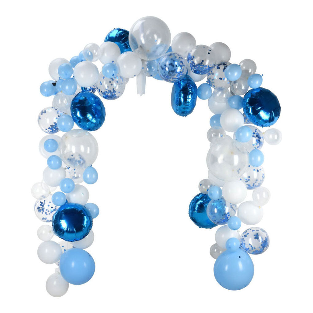 Bauen Sie Ihr eigenes Ballonbogen-Set blau, 120-tlg.