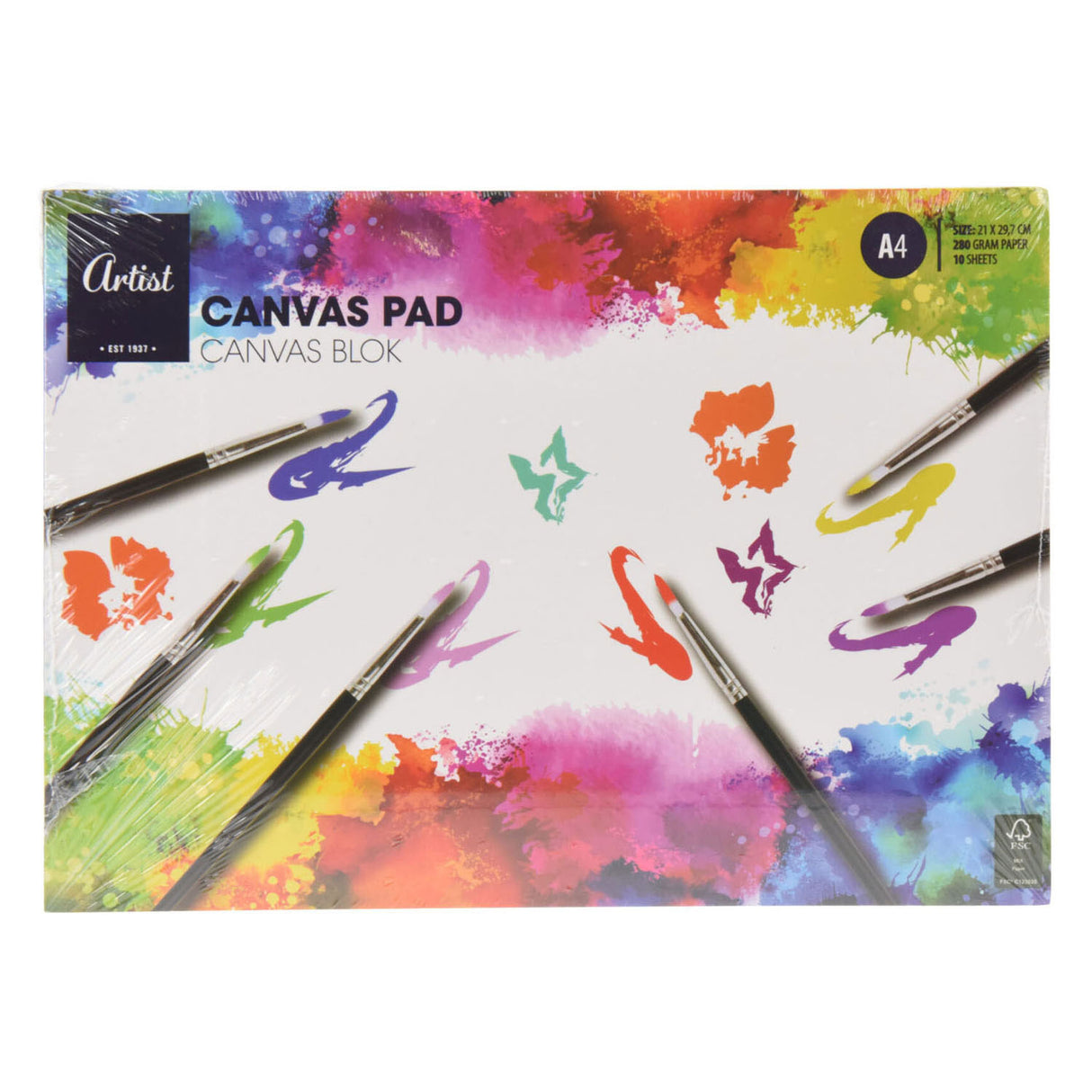 Skizzenbuch aus Leinwandpapier, A4, 10 Blatt