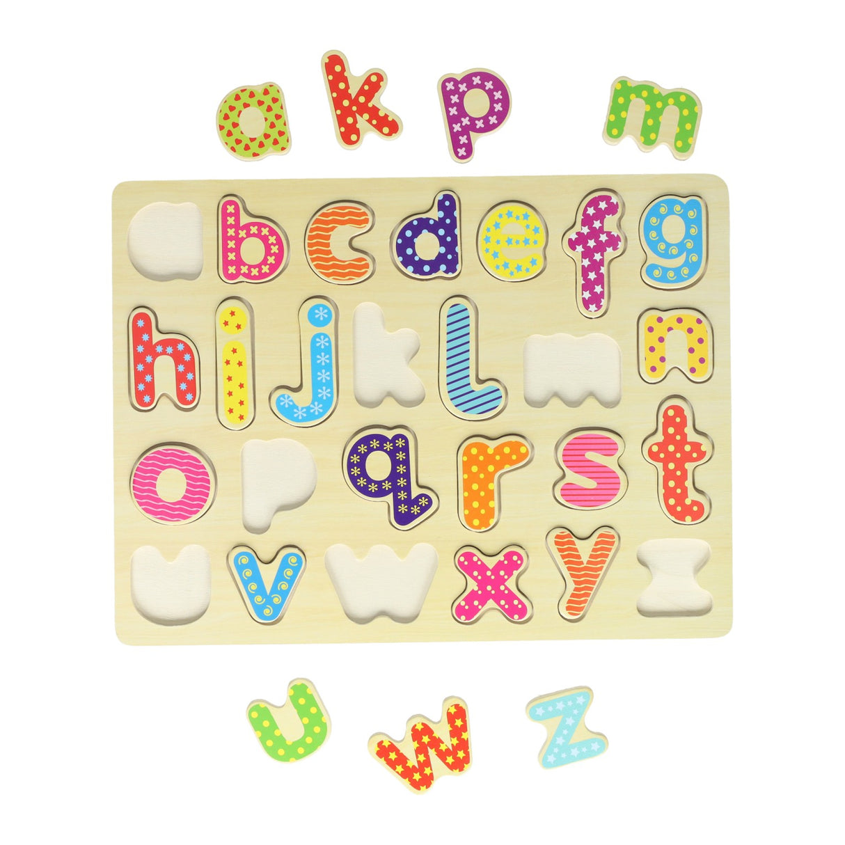 Houten alfabetpuzzel - 26st.
