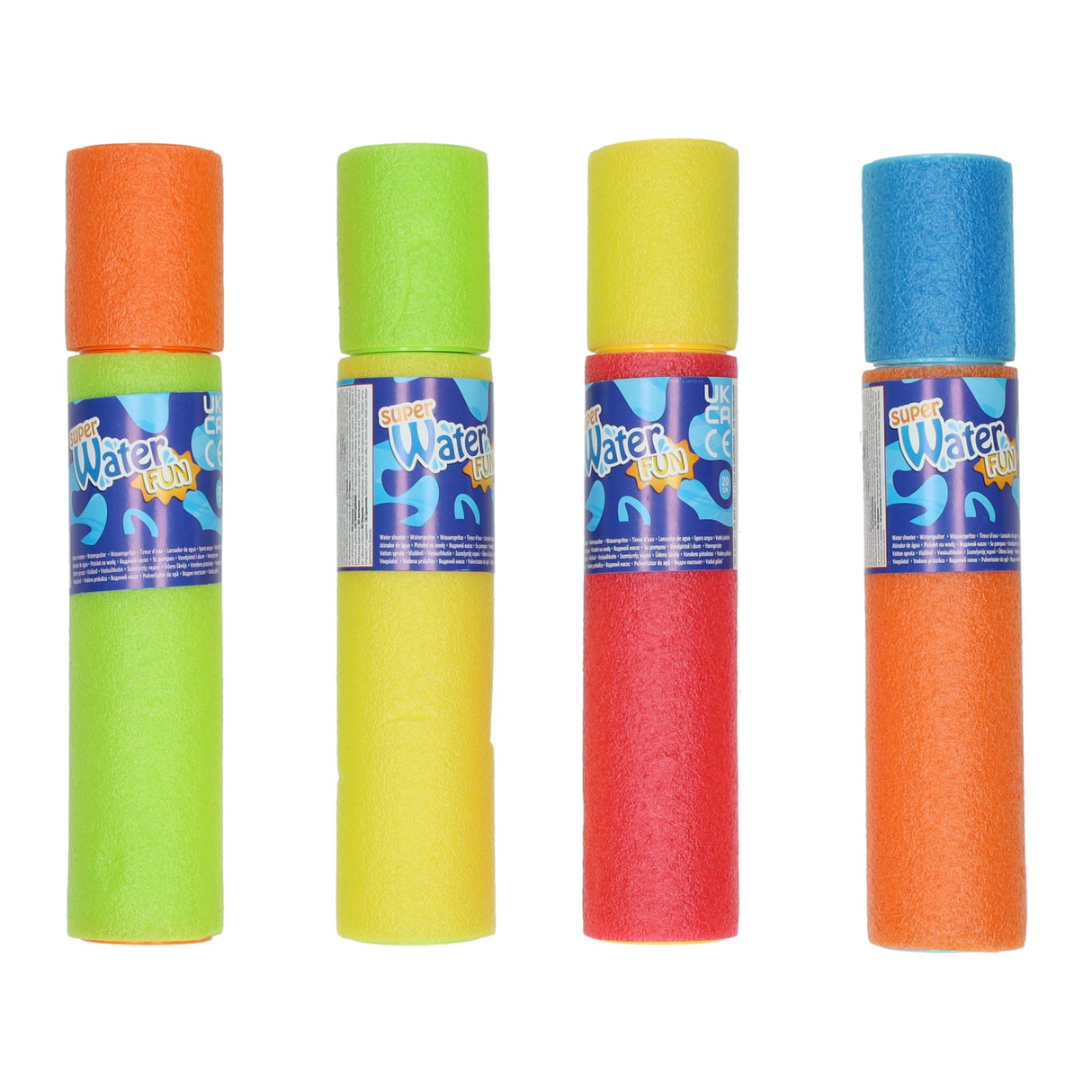 Wasserspritze 20 cm Schaumstoff 4-fach sortiert