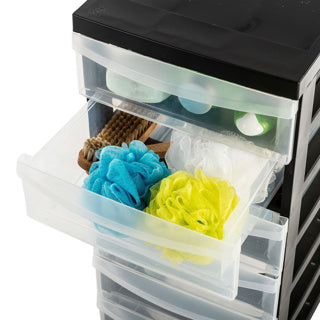 Iris Kommode 6x7,5l 39x29x61,7 cm mit Rollen