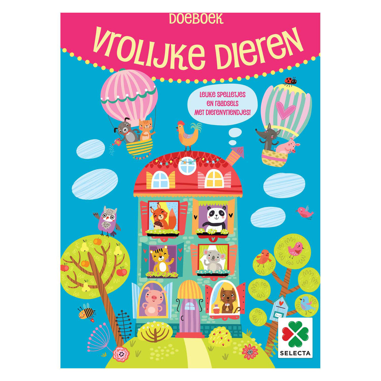 Wählen Sie ein fröhliches Tier-Aktivitätsbuch