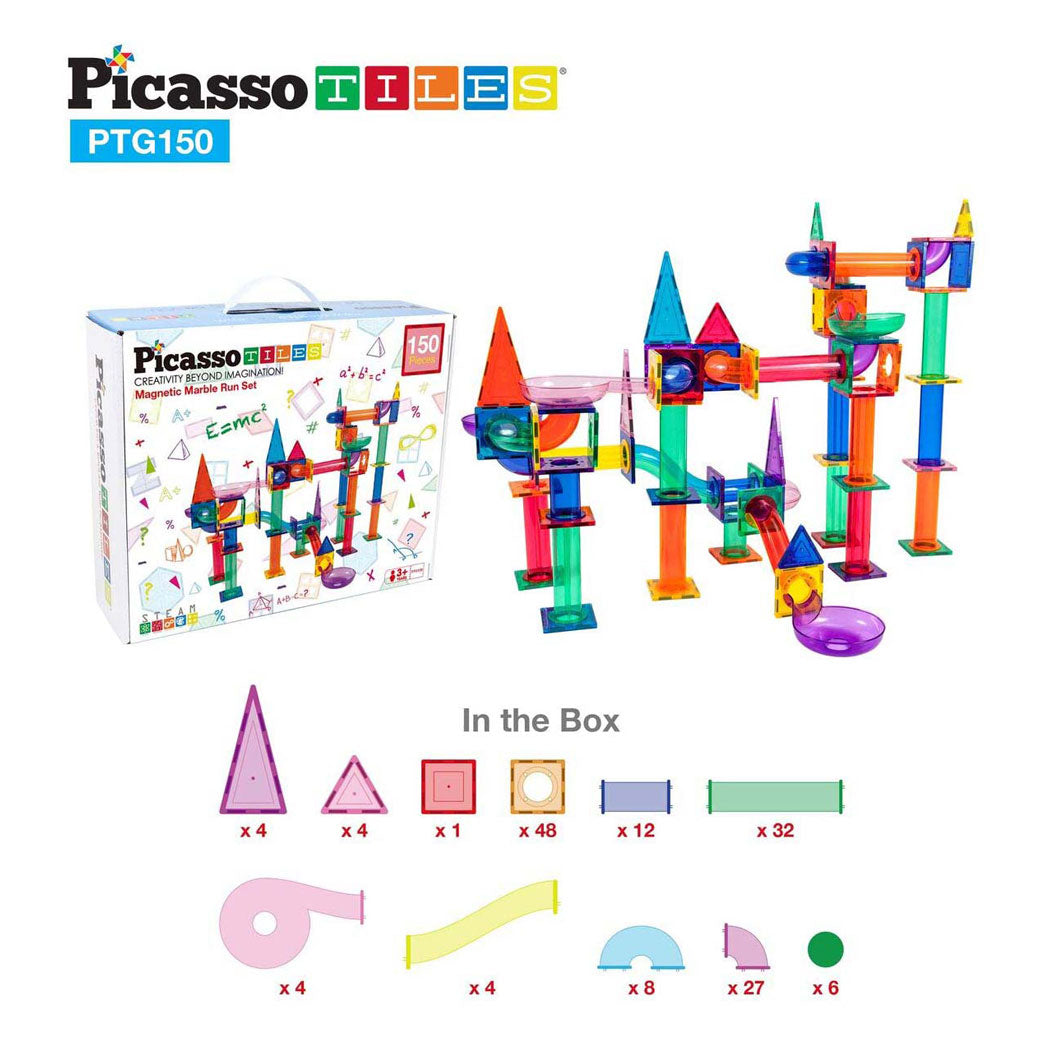 Selecta Picasso-Kugelbahn – magnetische Bausteine, 150 Stück.
