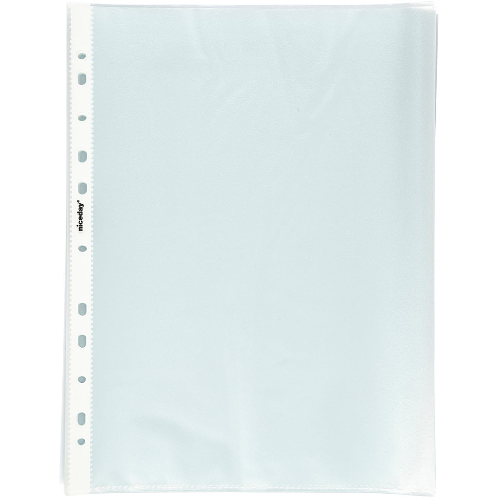 Einsteckhüllen aus Kunststoff, A4, Blatt 210x297 mm, 100 Stück 1 Karton
