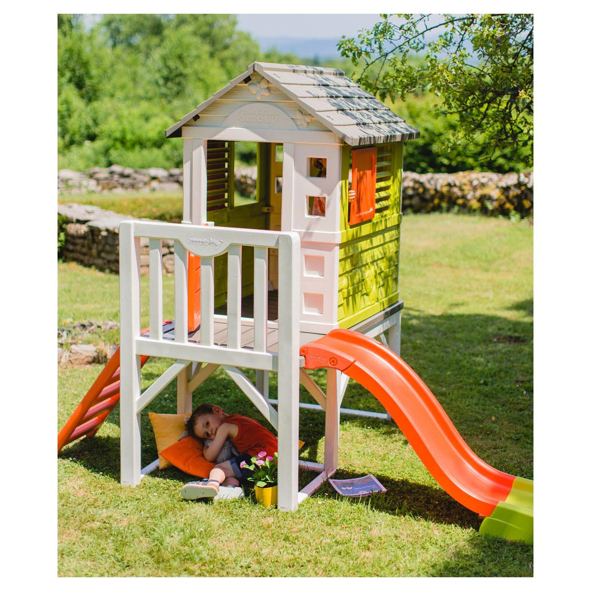 Smoby Spielhaus mit Rutsche