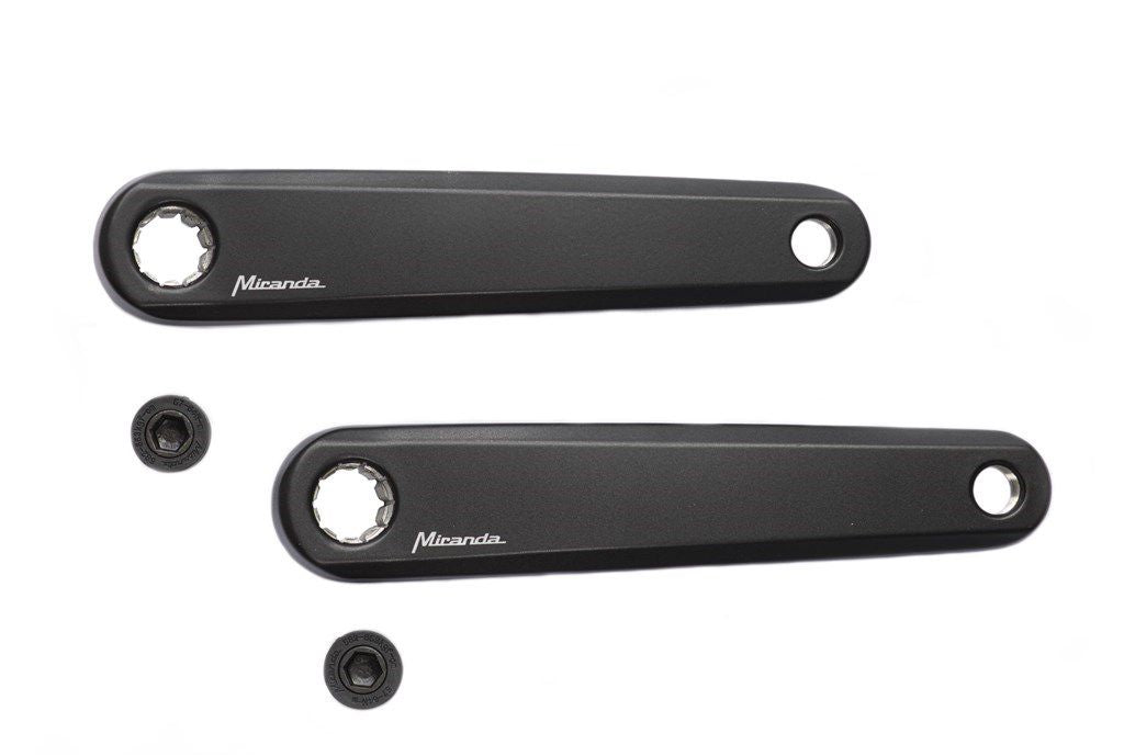 Setzen Sie Kurbeln E-Bike Aluminium 170 mm schwarz
