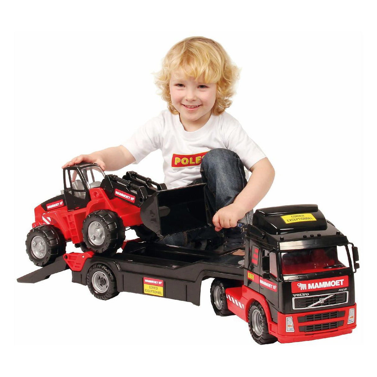 Cavallino Mammoet Truck mit Anhänger und Bagger